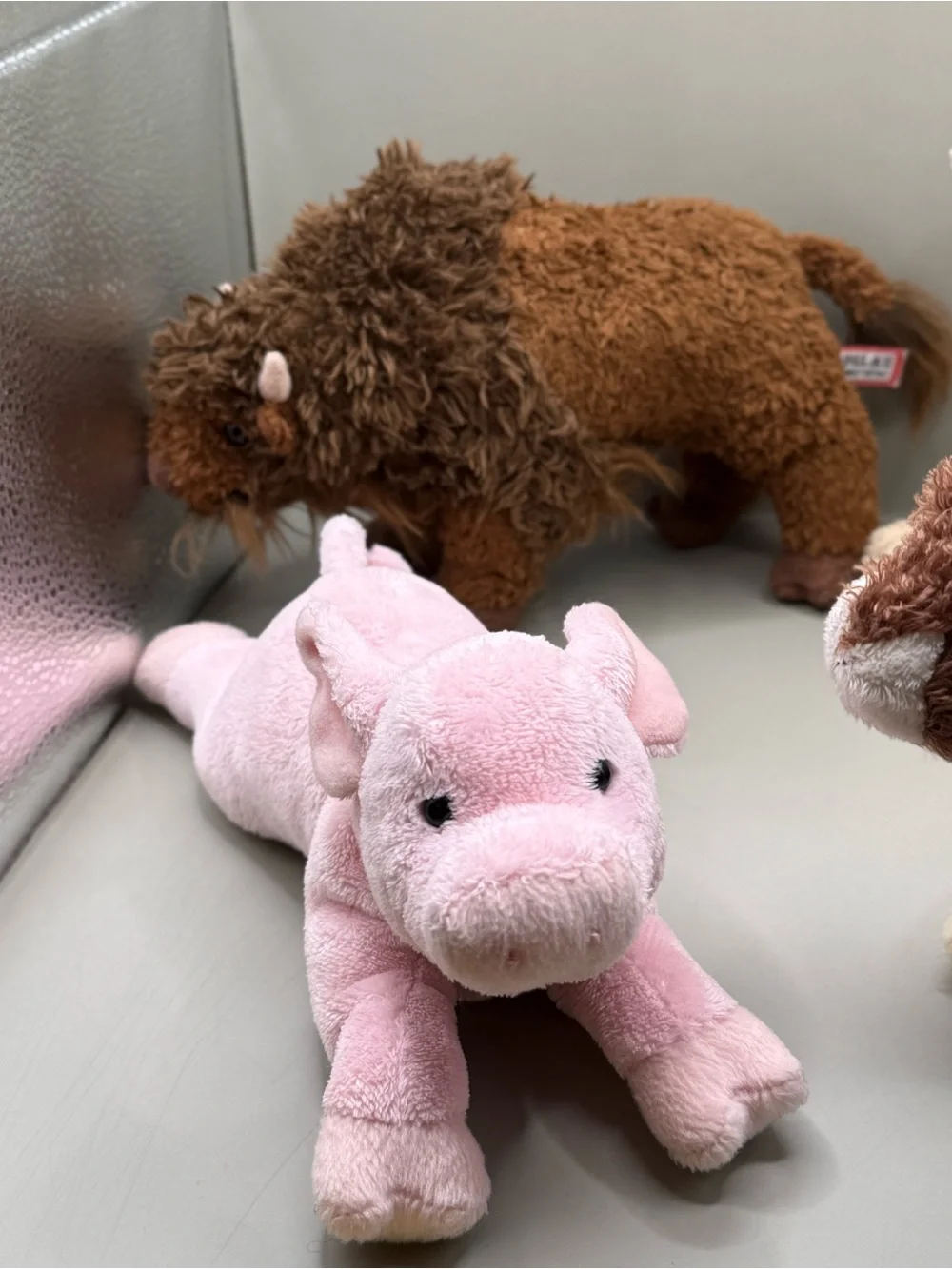 Douglas Animal Plush Lot - Buffalo, Pig, Sheep Lamb and Cow Stuffed Animals
